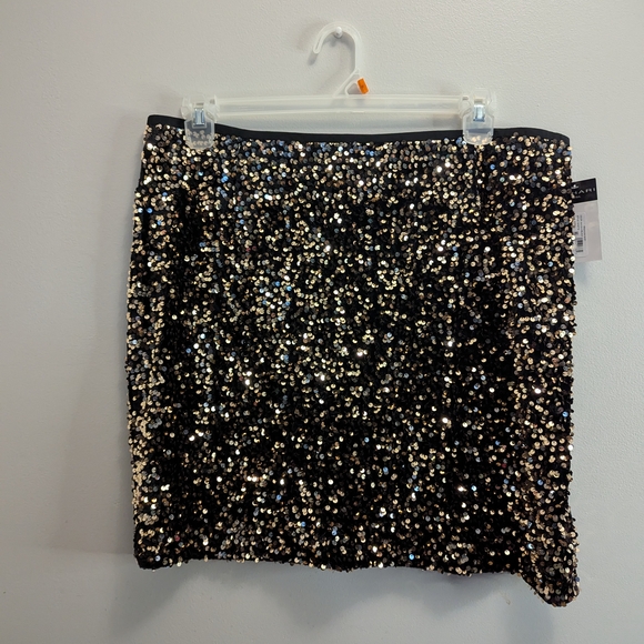 Tahari Dresses & Skirts - Sequin Embellished Black Skirt